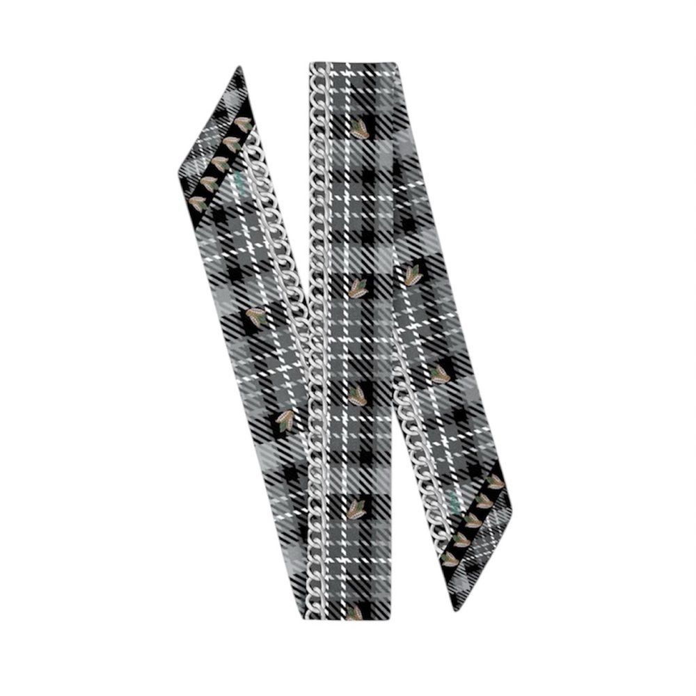 NWT Wristpop Dionne Scarf in Grey Plaid